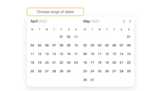 ReactJs Simple Datepicker and Range Datepcker using Modular DatePicker ...